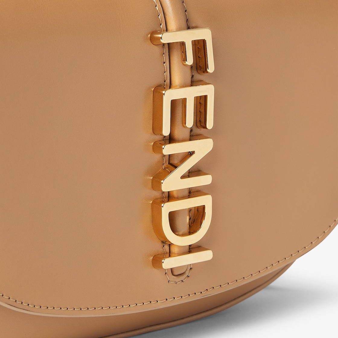 FENDI graphy Wallet on Chain Cappuccino-colored leather wallet - Image 2
